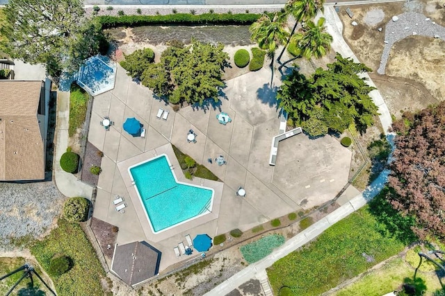 61 Via Larga Vis, Bonsall, CA 92003 - drone / aerial view of a pool