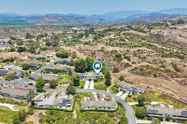 61 Via Larga Vis, Bonsall, CA 92003 - aerial view of residential area featuring a mountain backdrop