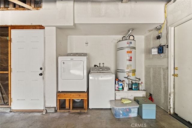 1336 Granada St, Upland, CA 91784 - laundry area featuring separate washer and dryer and water heater