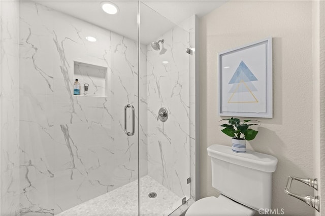 1336 Granada St, Upland, CA 91784 - bathroom featuring a marble finish shower and toilet
