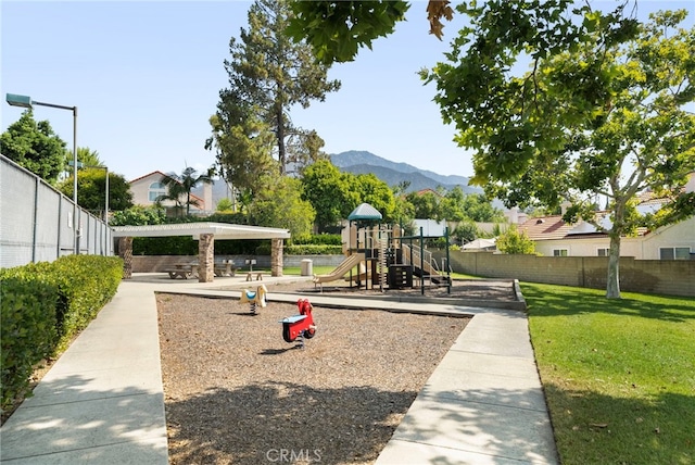 1336 Granada St, Upland, CA 91784 - community jungle gym with a mountain view