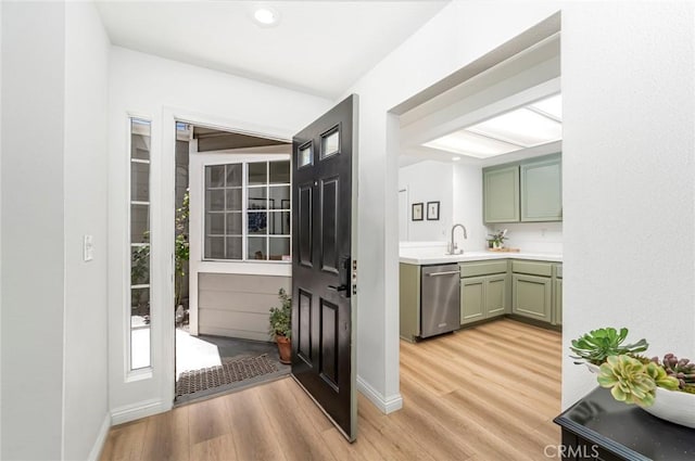 33144 Ocean Rdg, Dana Point, CA 92629 - bathroom featuring wood finished floors, vanity, and recessed lighting