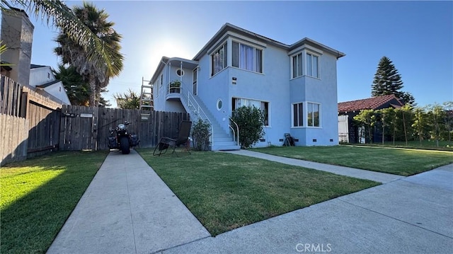 3435 Orange Ave, Long Beach, CA 90807 - view of front facade featuring stairs and stucco siding