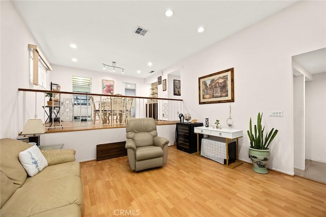 513 N Chandler Ave Unit E, Monterey Park, CA 91754 - living room with light wood-style flooring and recessed lighting
