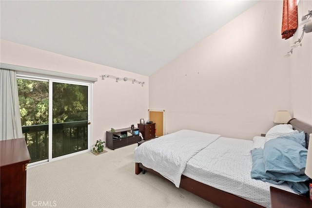 513 N Chandler Ave Unit E, Monterey Park, CA 91754 - carpeted bedroom featuring vaulted ceiling