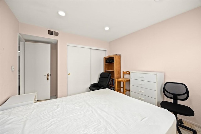 513 N Chandler Ave Unit E, Monterey Park, CA 91754 - bedroom featuring a closet and recessed lighting