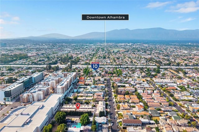513 N Chandler Ave Unit E, Monterey Park, CA 91754 - aerial view of property's location featuring a mountain backdrop