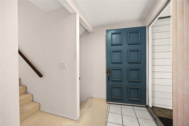 513 N Chandler Ave Unit E, Monterey Park, CA 91754 - entrance foyer featuring light tile patterned floors and stairway