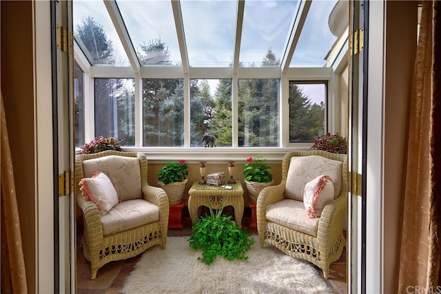 view of sunroom / solarium