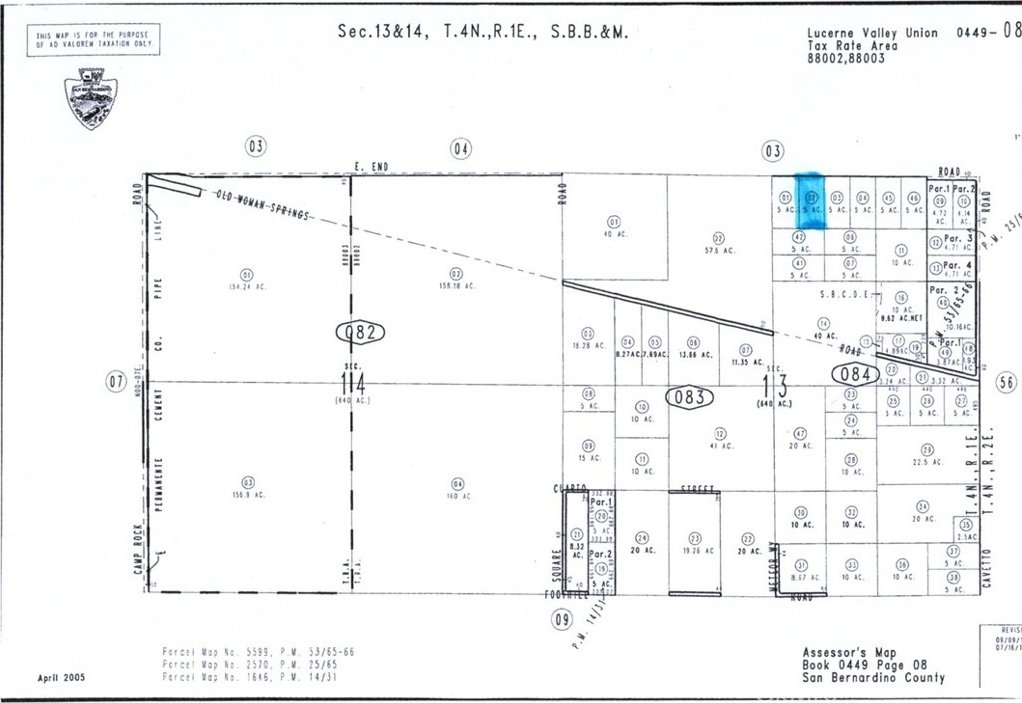 0 E End Rd, Lucerne Valley, CA 92356