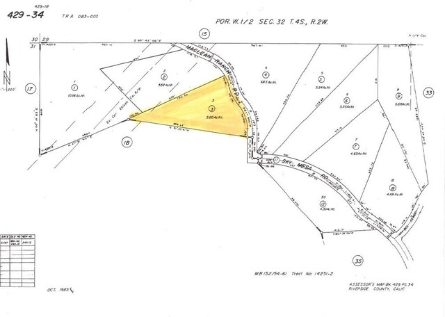 22991 Sky Mesa Rd, Homeland CA, 92548 land for sale