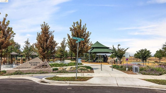 surrounding community featuring a playground