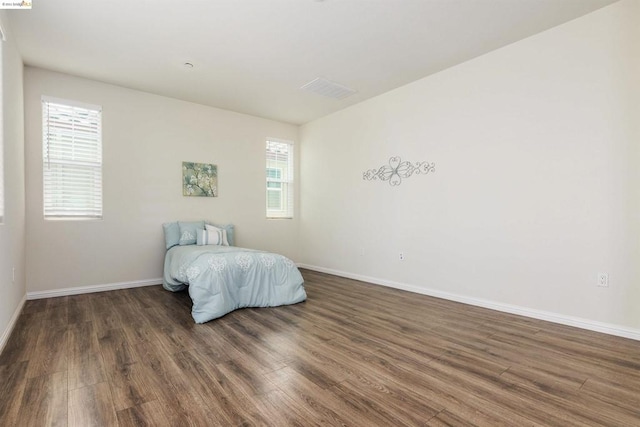 interior space featuring dark wood-type flooring