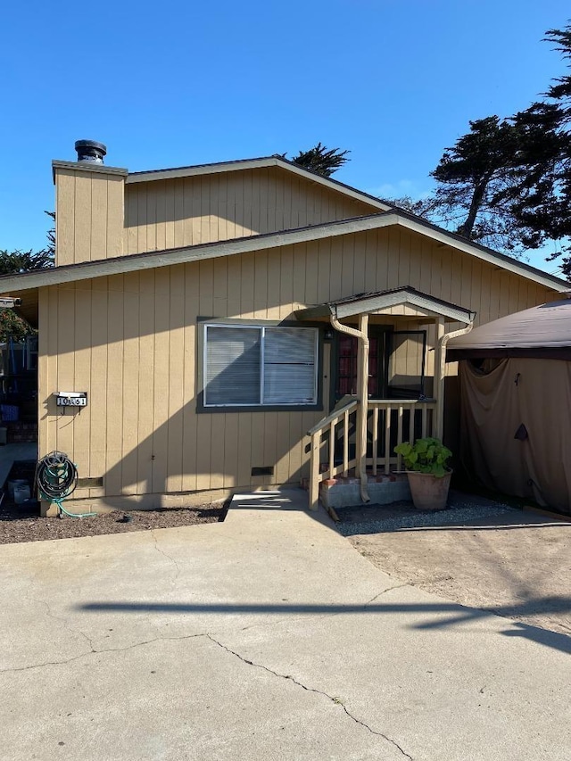 view of front of home