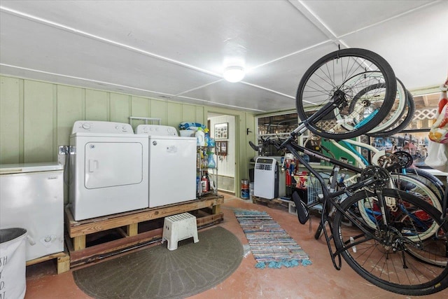 549 E Gulf Beach Dr, Saint George Islan, FL 32328 - garage with washer and dryer