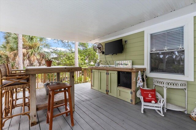 549 E Gulf Beach Dr, Saint George Islan, FL 32328 - view of wooden deck