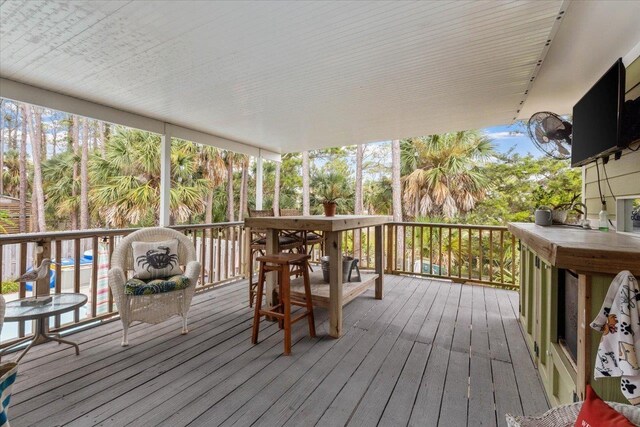 549 E Gulf Beach Dr, Saint George Islan, FL 32328 - view of deck