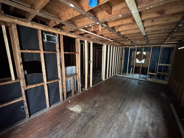 miscellaneous room with hardwood / wood-style floors