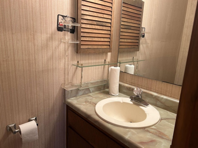 bathroom with vanity