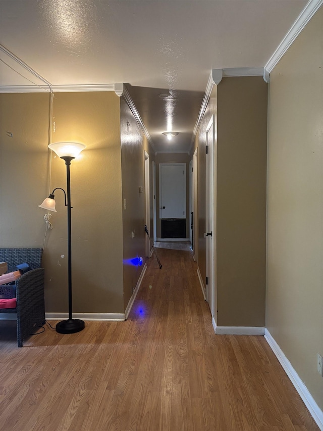 1208 Halifax Ct, Tallahassee, FL 32308 - hall featuring crown molding and wood finished floors