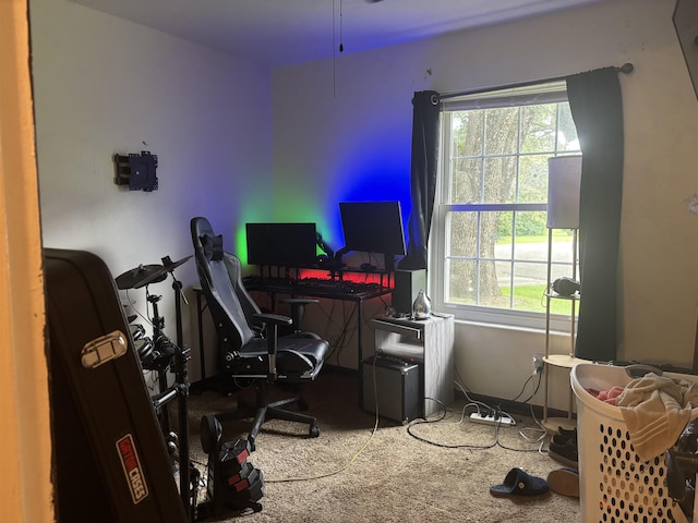 1208 Halifax Ct, Tallahassee, FL 32308 - carpeted home office with plenty of natural light