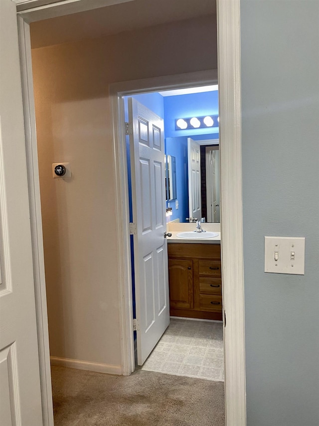 bathroom with vanity