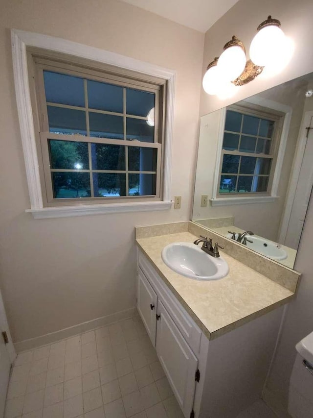 bathroom featuring vanity