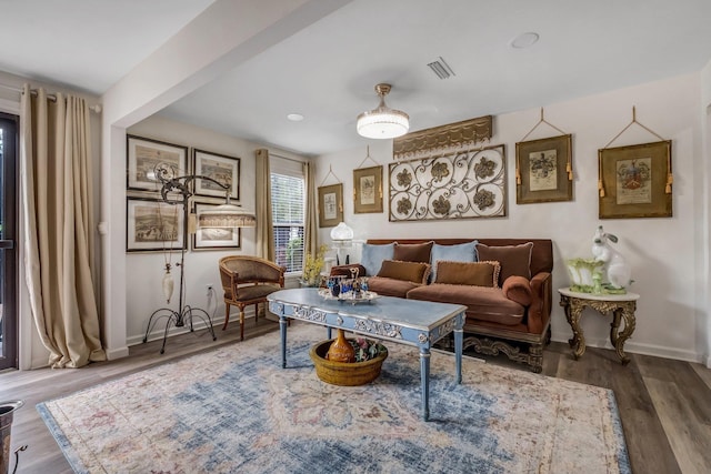 5902 Shady Rest Rd, Havana, FL 32333 - living room featuring wood finished floors and baseboards
