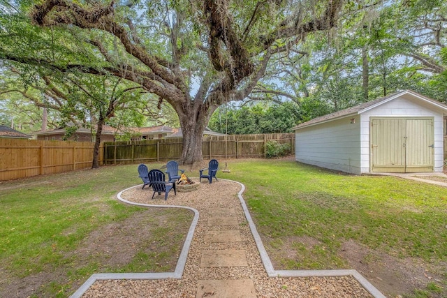 1310 E 7th Ave, Tallahassee, FL 32303 - view of yard with a fire pit