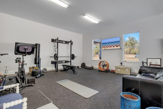 view of exercise room