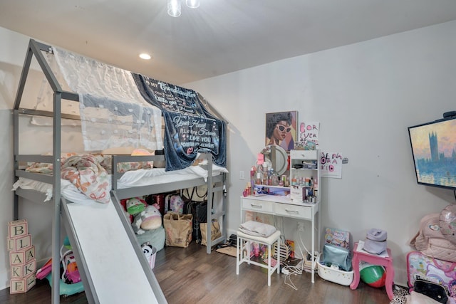 2414 Glenshire Ln, Tallahassee, FL 32308 - bedroom featuring wood finished floors and recessed lighting