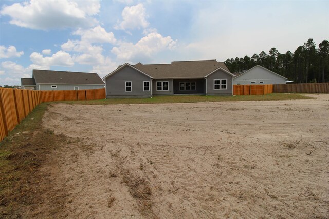 view of rear view of property