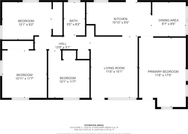 2105 Belle Vue Way, Tallahassee, FL 32304 - floor plan / room layout