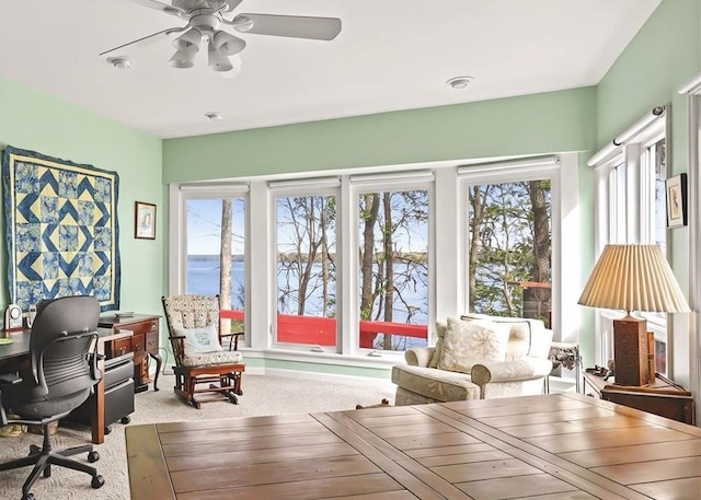 2719 Deborah Dr, Tallahassee, FL 32310 - sunroom with a water view and a healthy amount of sunlight
