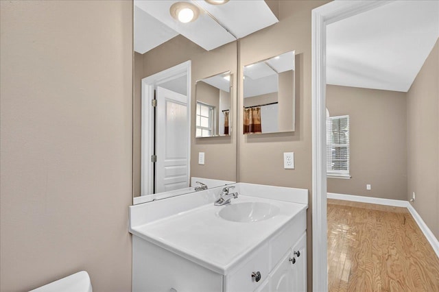 1913 Celtic Rd, Tallahassee, FL 32317 - full bathroom featuring vanity, wood finished floors, healthy amount of natural light, and toilet