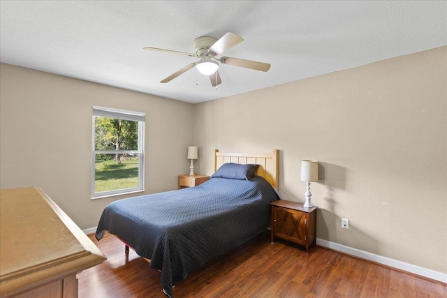 1439 W Lyman Hendry Rd, Perry, FL 32347 - bedroom featuring wood finished floors and a ceiling fan