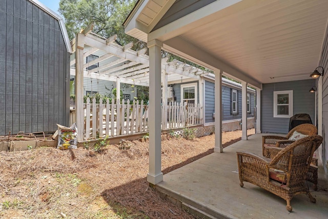 624 W 7th Ave, Tallahassee, FL 32303 - view of patio / terrace with a pergola