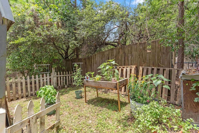 624 W 7th Ave, Tallahassee, FL 32303 - fenced yard with a vegetable garden