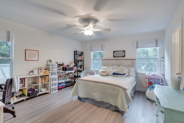 624 W 7th Ave, Tallahassee, FL 32303 - bedroom featuring wood finished floors and ceiling fan