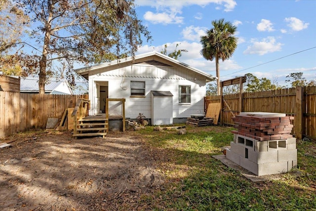 view of rear view of property