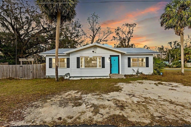 view of ranch-style house