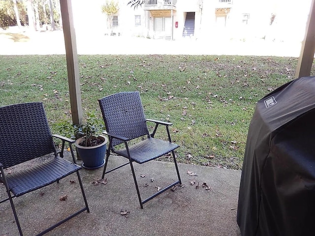 view of yard featuring a patio area