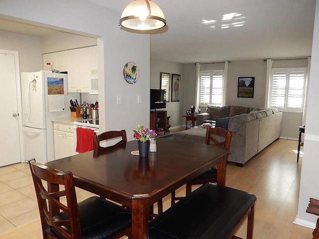 view of dining area