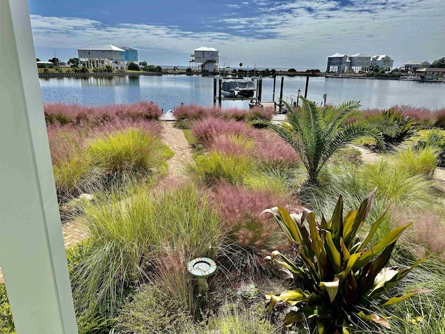 45 Walker Creek Dr, Shell Point, FL 32327 - water view featuring boat lift and a dock