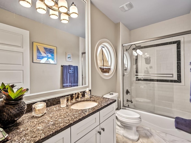 45 Walker Creek Dr, Shell Point, FL 32327 - full bath with vanity and bath / shower combo with glass door