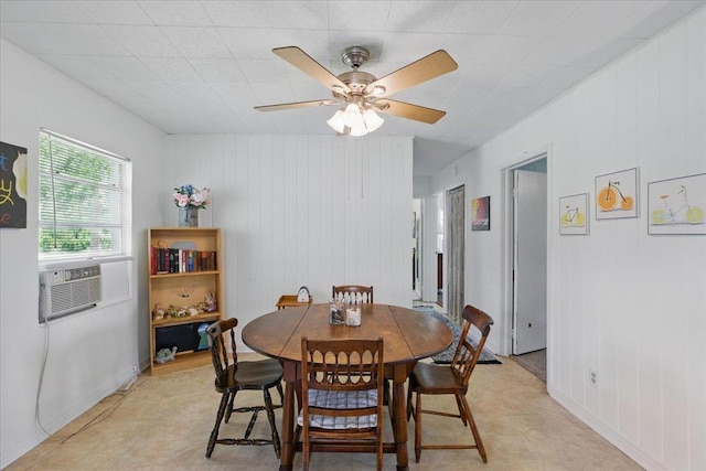 2743 US-19 Hwy, Perry, FL 32347 - dining area with ceiling fan and cooling unit