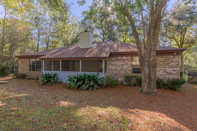 view of rear view of property