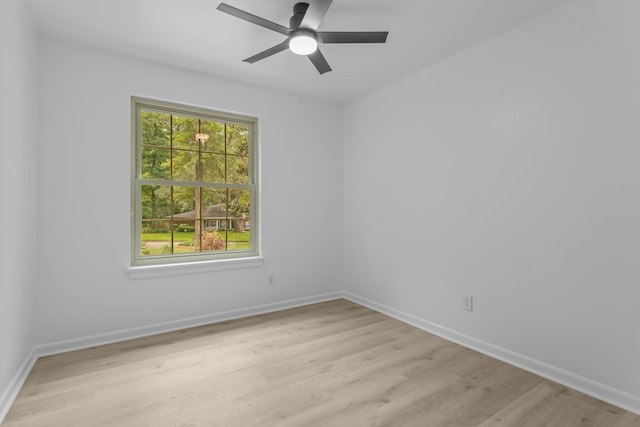 3744 Lifford Cir, Tallahassee, FL 32309 - unfurnished room with light wood finished floors and a ceiling fan