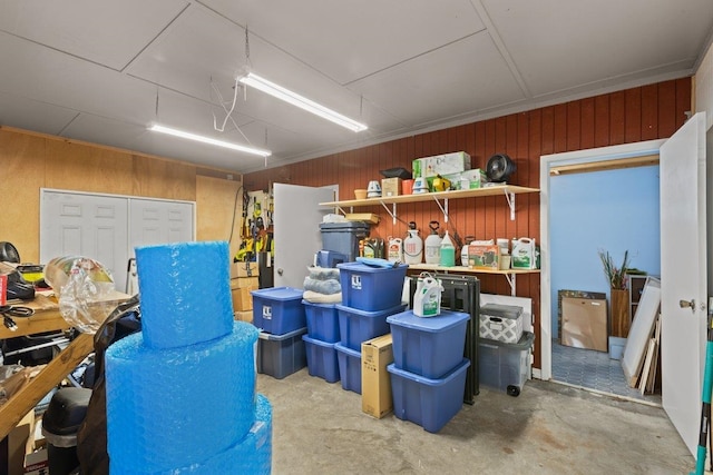 view of storage room