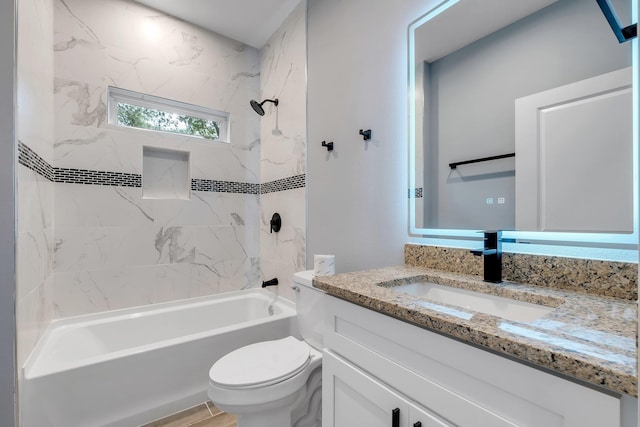 279 Ayers Ct, Tallahassee, FL 32305 - bathroom with  shower combination, toilet, and vanity